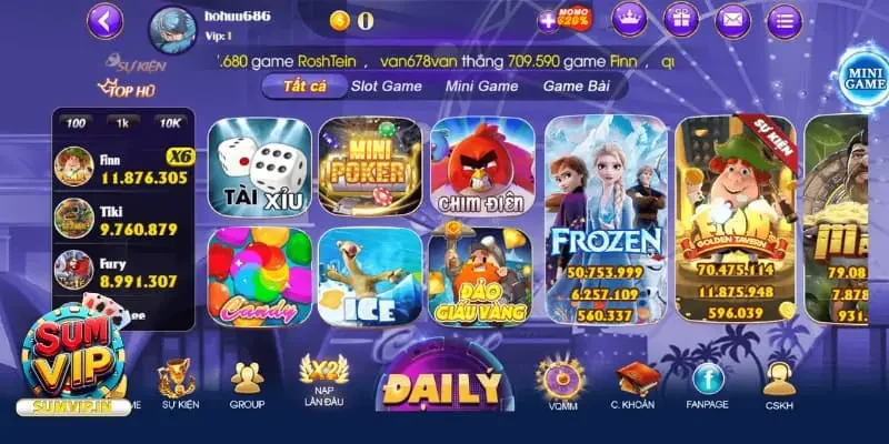 Tổng quan về cổng game SUMVIP